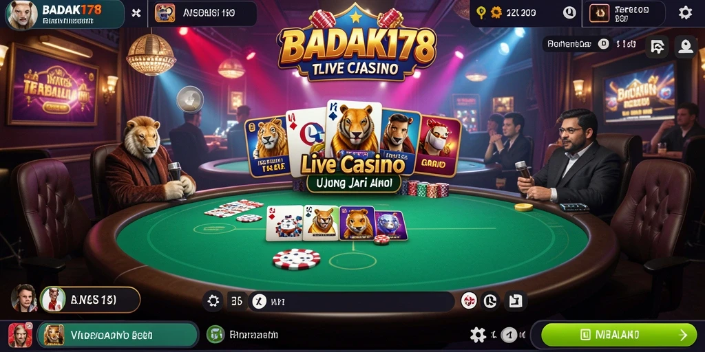 Tampilan gameplay Live Casino yang menarik dan interaktif.