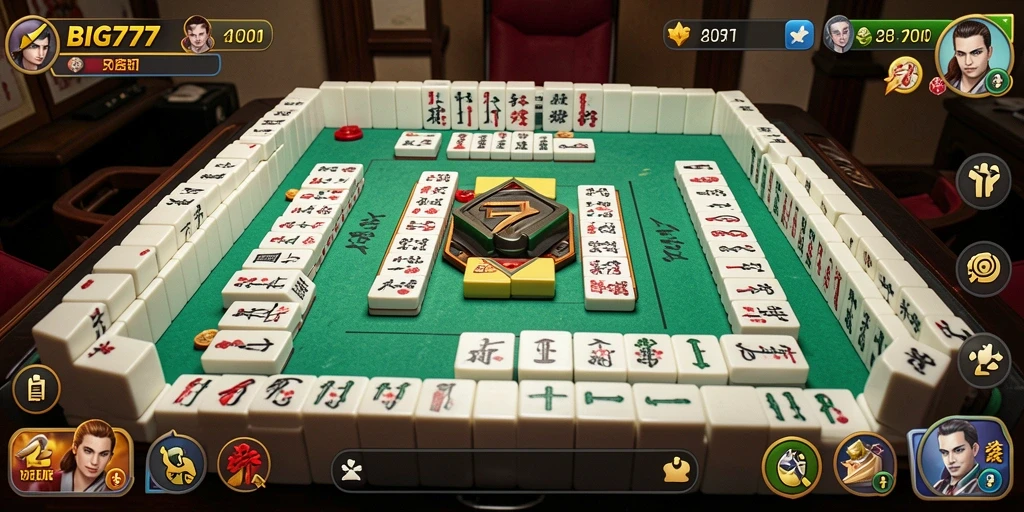Gameplay menarik Mahjong di aplikasi BIG777.