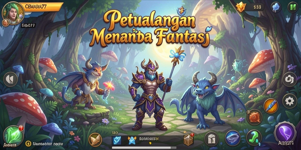 Gameplay seru CEMARA77 yang penuh petualangan dan tantangan.