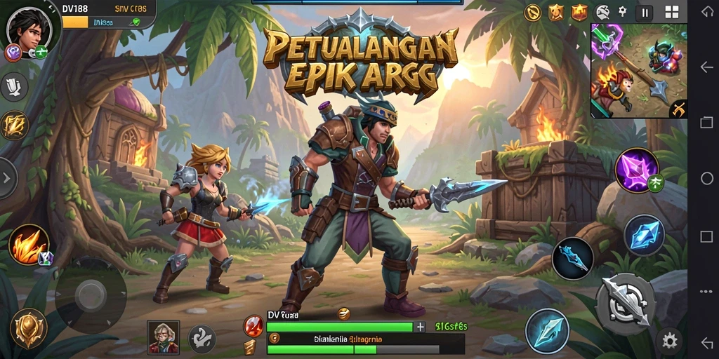 Screenshot menampilkan aksi seru dalam game ARPG.
