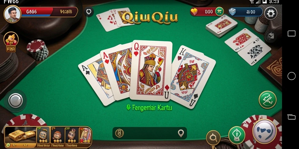 Screenshot gameplay QiuQiu yang menarik dan interaktif.