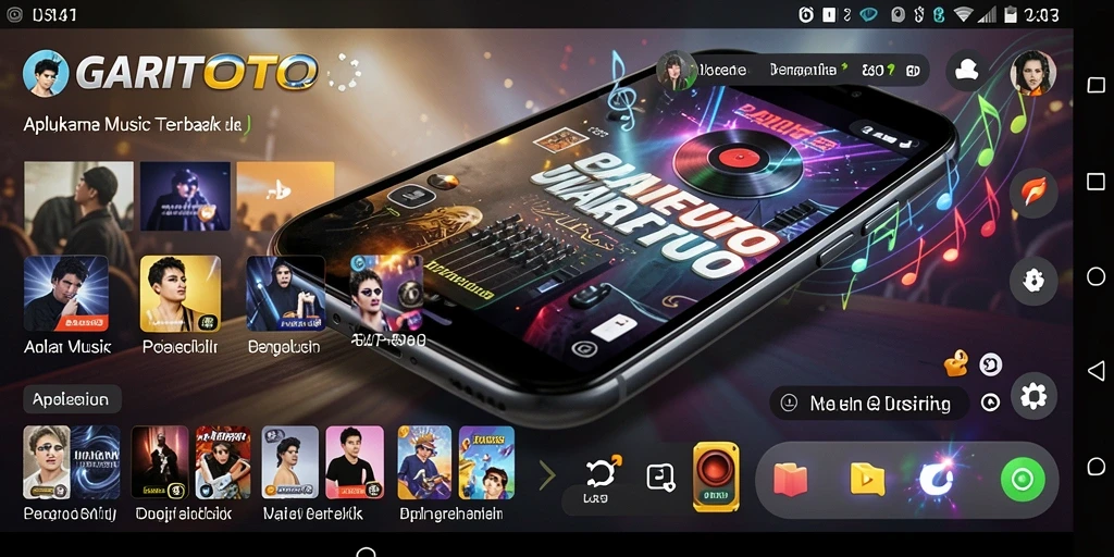 Tangkapan layar dari gameplay GARITOTO yang menampilkan keseruan bernyanyi.