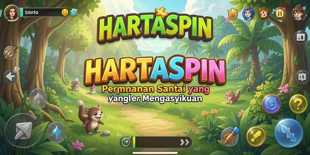 Screenshot HARTASPIN menampilkan gameplay yang seru dan menantang.
