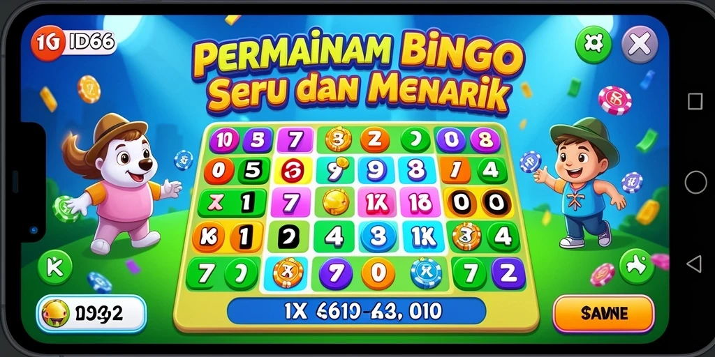 Tampilan gameplay menarik dari ID66 yang menampilkan suasana Bingo.