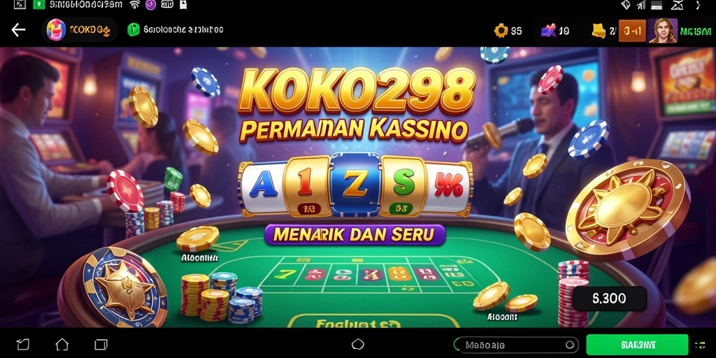 Screenshot KOKO288 menampilkan gameplay seru dan menarik dari permainan Kasino.