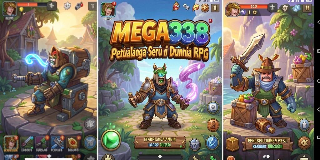Tampilan menakjubkan dari gameplay RPG di MEGA338.