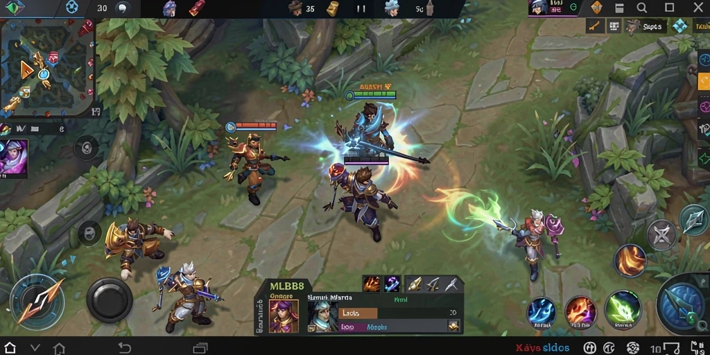 Tampilan gameplay <strong>MLBB8</strong> yang menarik dengan berbagai elemen simulasi.