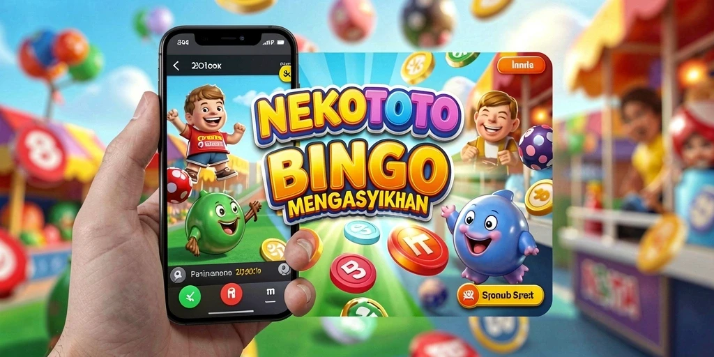 Tampilan gameplay seru dalam permainan Bingo NEKOTOTO.