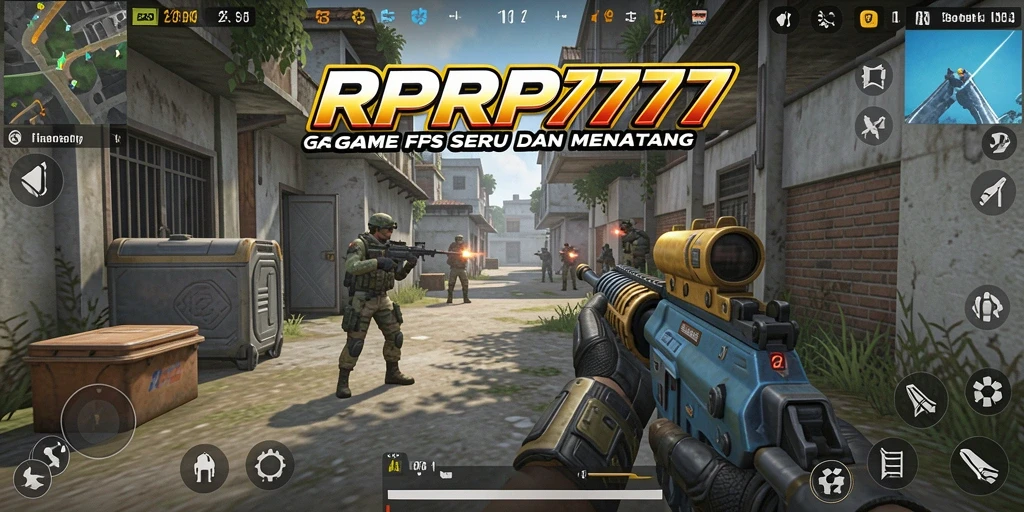 Tampilan menarik dari gameplay RPRP777 yang penuh aksi FPS.
