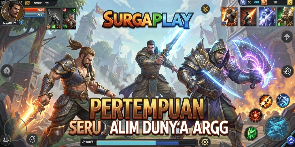 Tampilan gameplay ARPG SURGAPLAY yang menegangkan dan seru.