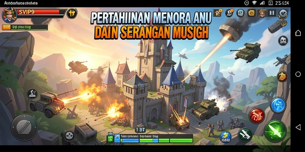 Tampilkan gameplay seru dalam pertahanan menara yang strategis.