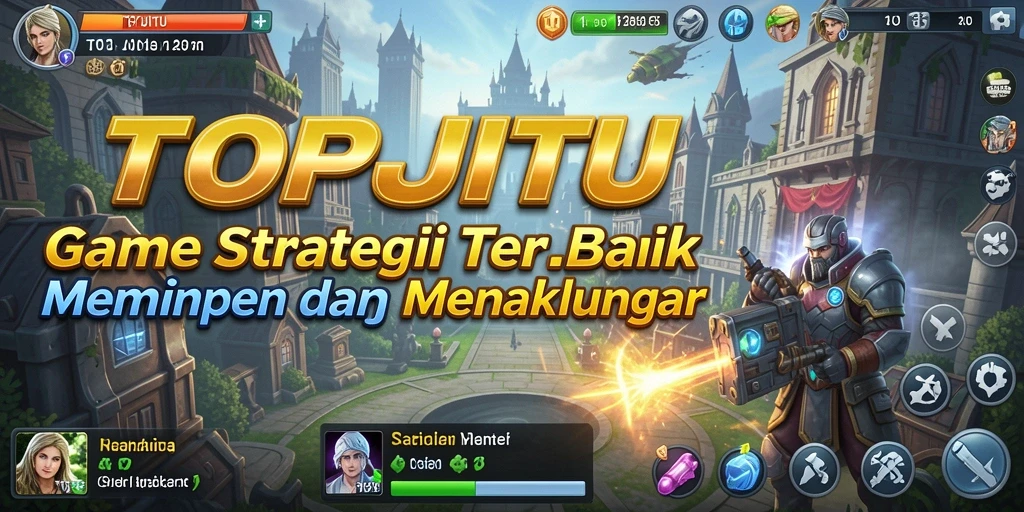 Tampilan menakjubkan dari gameplay strategi di TOPJITU.