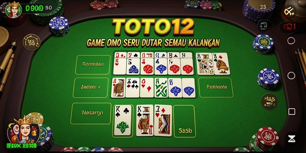 TOTO12 menampilkan gameplay Domino yang seru dan interaktif.