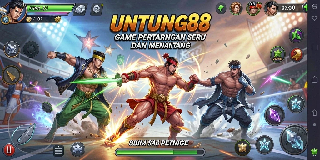 Tampilan gameplay seru dari UNTUNG88 dengan pertarungan dinamis.