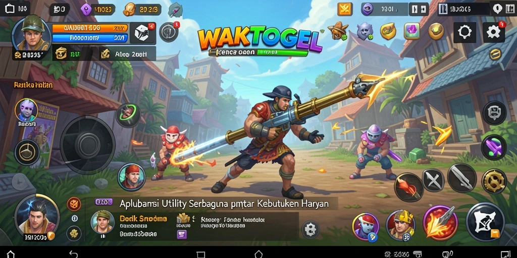 Screenshot utama WAKTOGEL menampilkan antarmuka aplikasi Utility yang sederhana dan efektif.