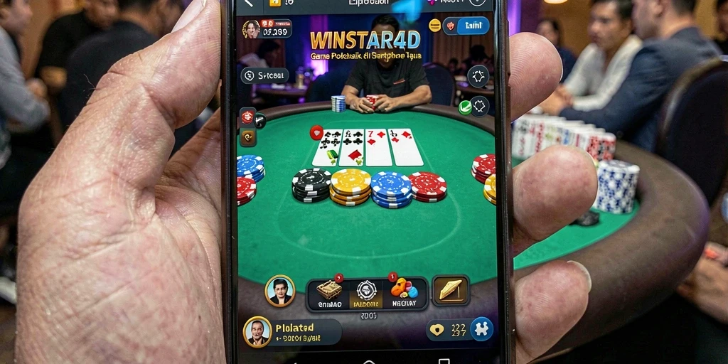Tampilan gameplay poker yang menarik di WINSTAR4D.
