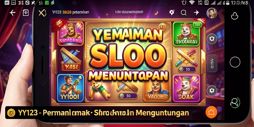 Screenshot utama YY123 menampilkan gameplay slot yang seru dan interaktif.